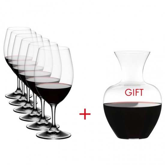 Pahare Riedel Ouverture Magnum Set + Gift Decantor Ny Apple