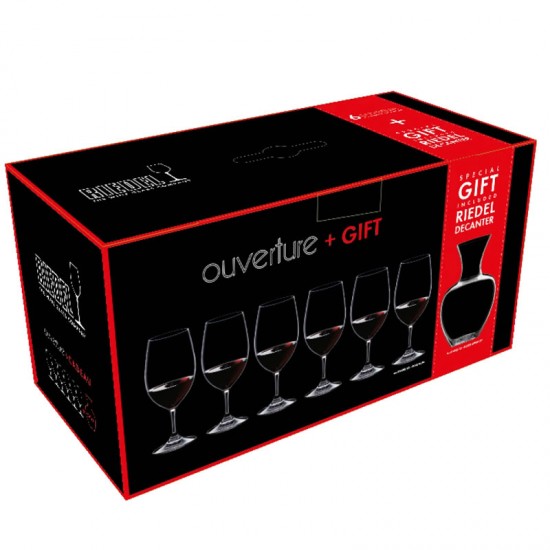 Pahare Riedel Ouverture Magnum Set + Gift Decantor Ny Apple