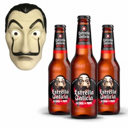 Bere Estrella Galicia Especial Mask  Gift Set 24x0.33l
