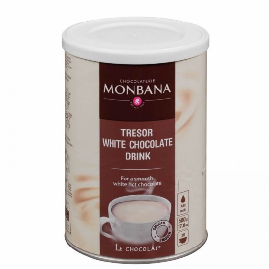 Ciocolata Monbana Tresor White Au Chocolate 0.5kg