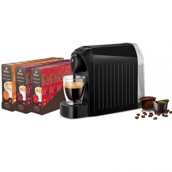 Promo Espressor Tchibo Cafissimo Easy Negru + 24 Cutii X Cafea Tchibo Cafissimo 10 Capsule