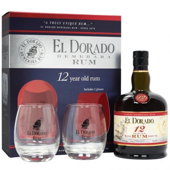 El Dorado 12 Ani Glass Gift Box 0.7l
