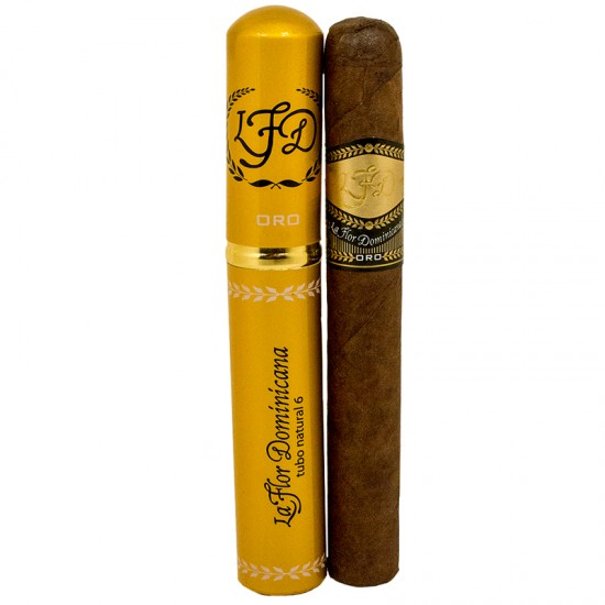 La Flor Dominicana Oro No. 6 Toro Natural Tubos 