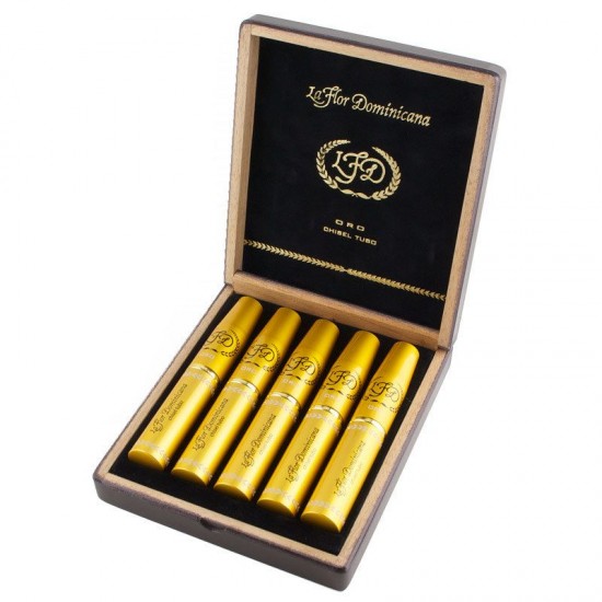 La Flor Dominicana Oro Chisel Torpedo Tubos