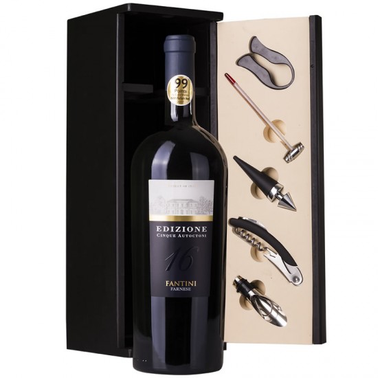 Farnese Fantini Edizione Cinque Autoctoni Magnum Wooden Box 1.5l