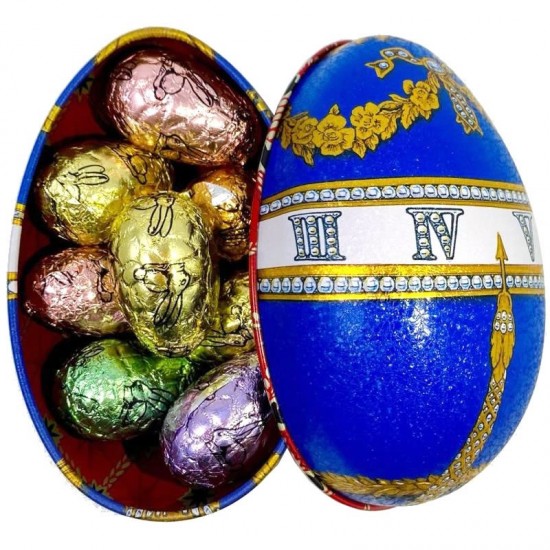 Valentino Ou Blue Faberge Cu Ciocolata 100gr