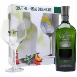 Nolet's Silver Dry Gin Glass Gift Pack 0.7l