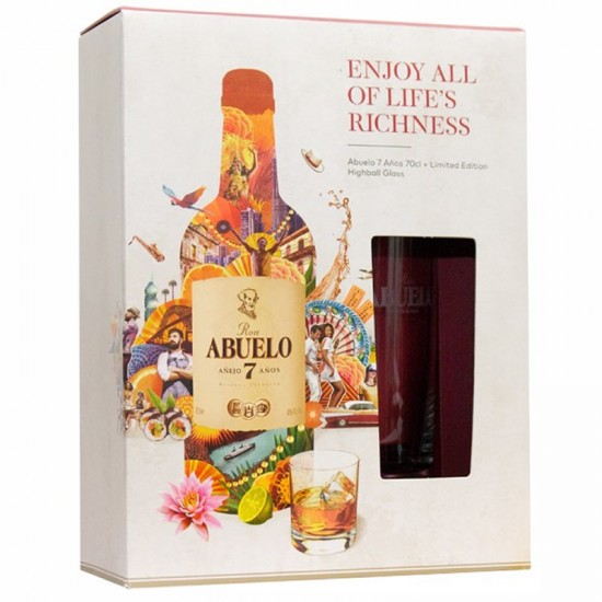 Abuelo 7 Ani Glass Gift Box 0.7l
