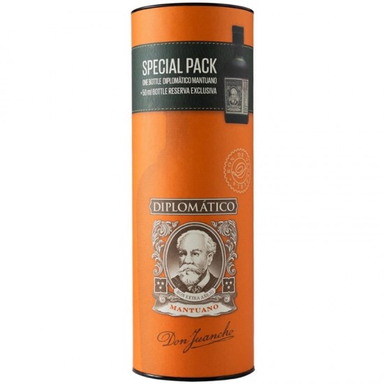 Diplomatico Mantuano 0.7l + Diplomatico Reserva Exclusiva 12 Ani 0.05l