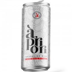 Apriori Spumant Alb Brut Doza 0.25l