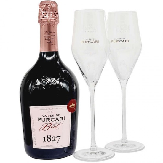 Purcari 1827 Cuvee Rose Brut Gift Pack 0.75l