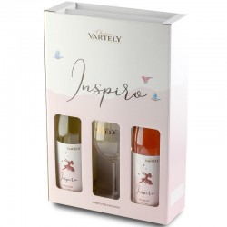 Chateau Vartely Inspiro Muscat Alb & Muscat Rose Glass Gift Set 1.5l