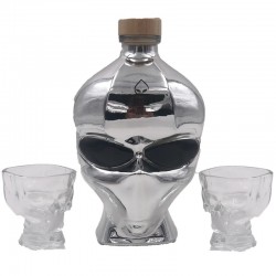 Outerspace Vodka Chrome 2 Glasses Gift Pack 0.7l