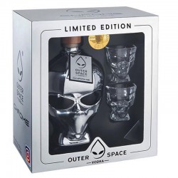 Outerspace Vodka Chrome 2 Glasses Gift Pack 0.7l