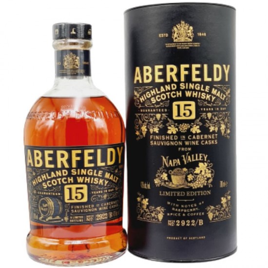Aberfeldy 15 Ani Cabernet Sauvignon Wine Casks 0.7l