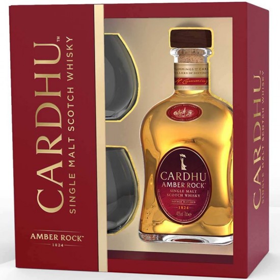 Cardhu Amber Rock 2 Glasses Gift Box 0.7l