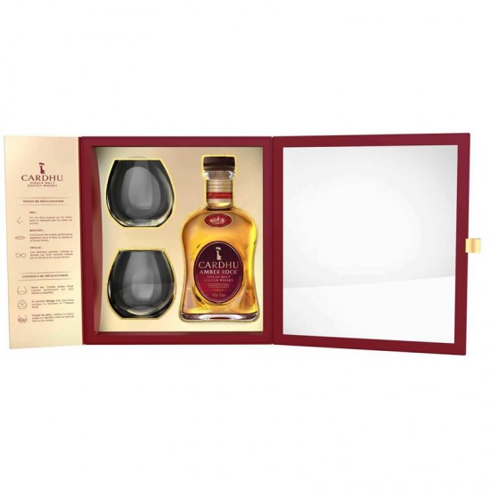 Cardhu Amber Rock 2 Glasses Gift Box 0.7l