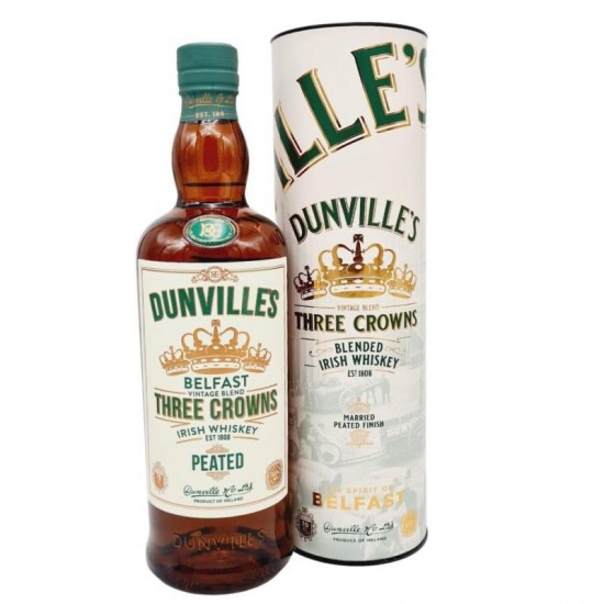 Dunville’s Three Crowns Peated Irish Whiskey 0.7l