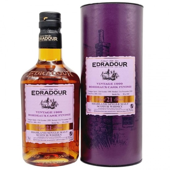 Edradour 21 Ani 1999 Bordeaux Cask 0.7l
