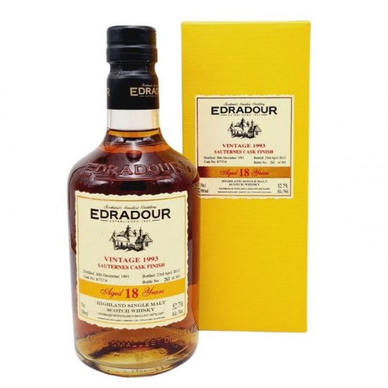Edradour Souternes Cask Finish 1993 18 Ani 0.7l