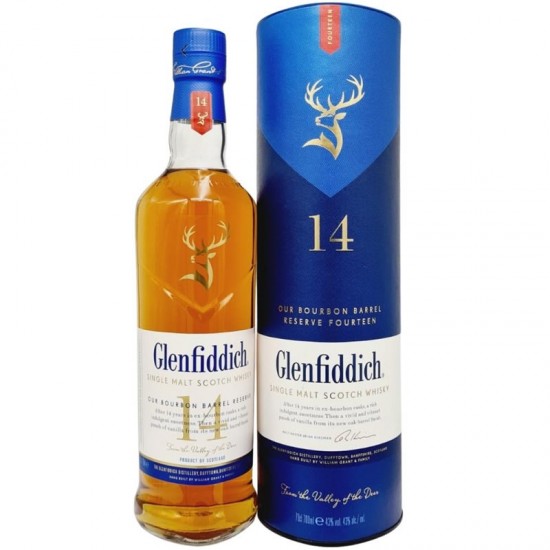 Glenfiddich 14 Ani Bourbon Barrel 0.7l