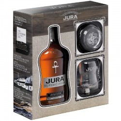 Isle Of Jura Superstition 2 Glasses Gift Set 0.7L
