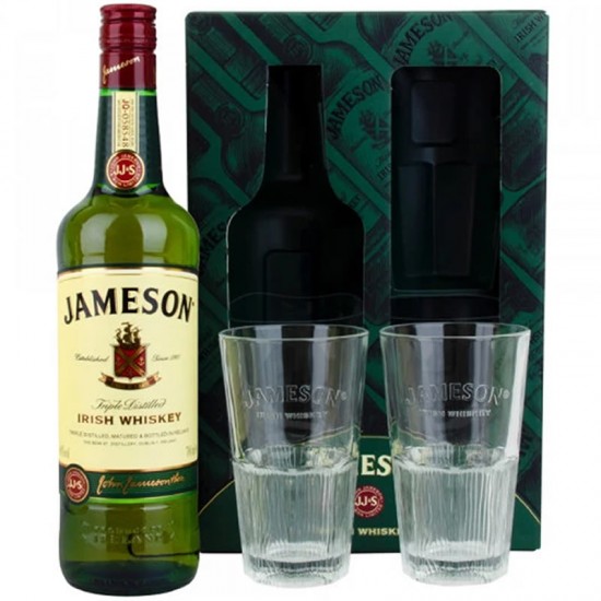 Jameson 2 Glasses Gift Box 0.7l