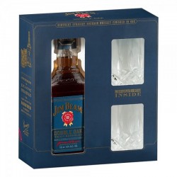 Jim Beam Double Oak 2 Glasses Gift Box 0.7l