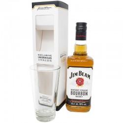 Jim Beam White Glass Gift Box 0.7l