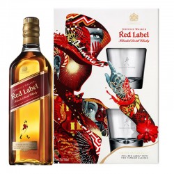 Johnnie Walker Red Label 2 Glasses Gift Box 0.7l