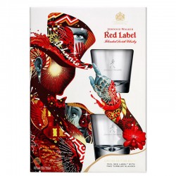 Johnnie Walker Red Label 2 Glasses Gift Box 0.7l