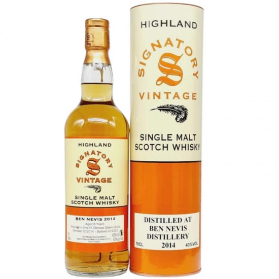 Signatory Vintage Ben Nevis 8 Ani 2014 Oloroso Sherry Cask 0.7l