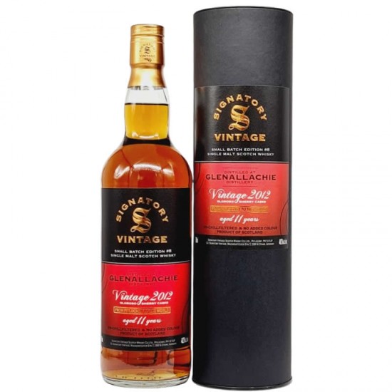 Signatory Vintage Glenallachie 11 Ani Small Batch No.8  2012 0.7L