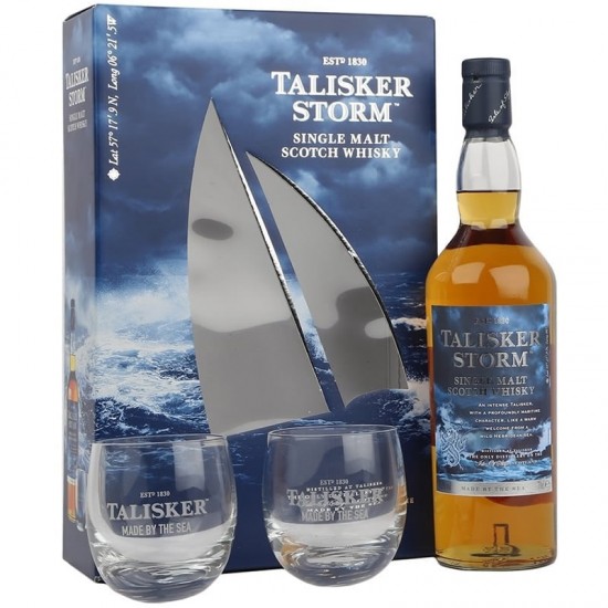 Talisker Storm 2 Glasses Gift Box 0.7l